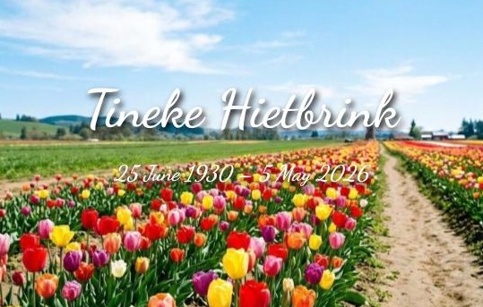 Notice for Tineke Hietbrink
