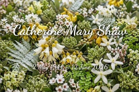 Notice for Catherine Mary Shaw
