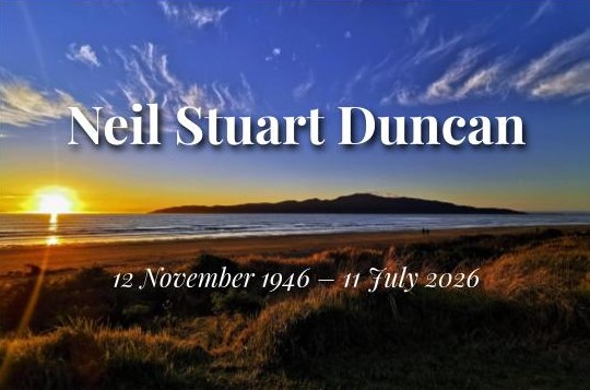 Notice for Neil Stuart Duncan