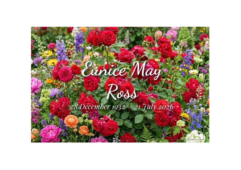 Notice for Eunice May Ross
