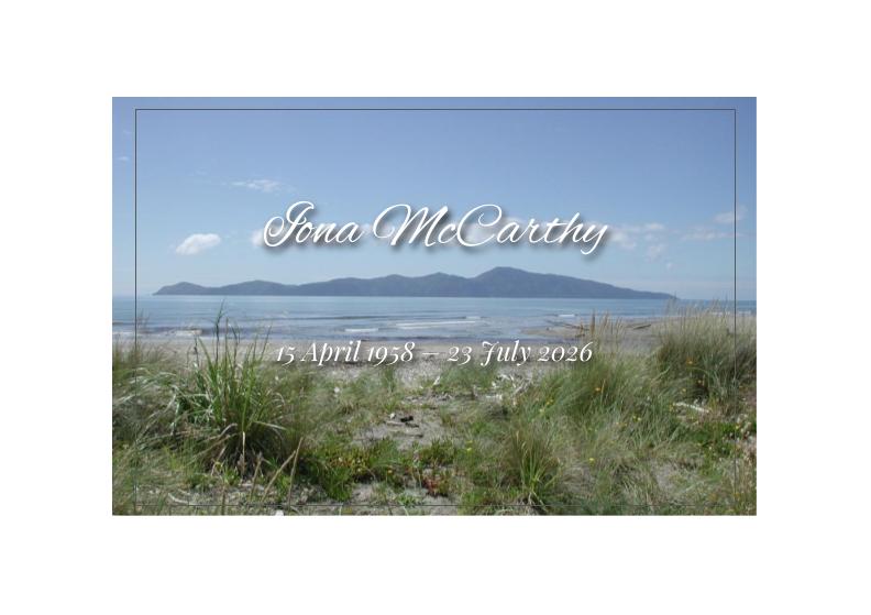 Notice for Iona Anne McCarthy