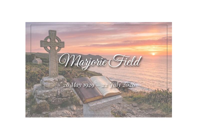 Notice for Marjorie Anne Field