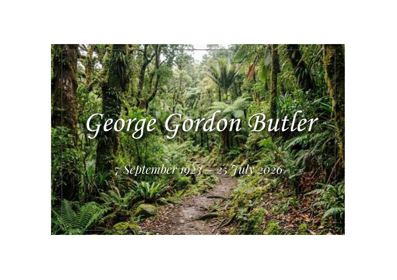 Notice for George Gordon Butler
