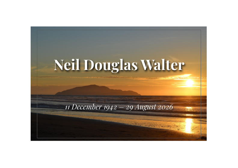 Notice for Neil Douglas Walter
